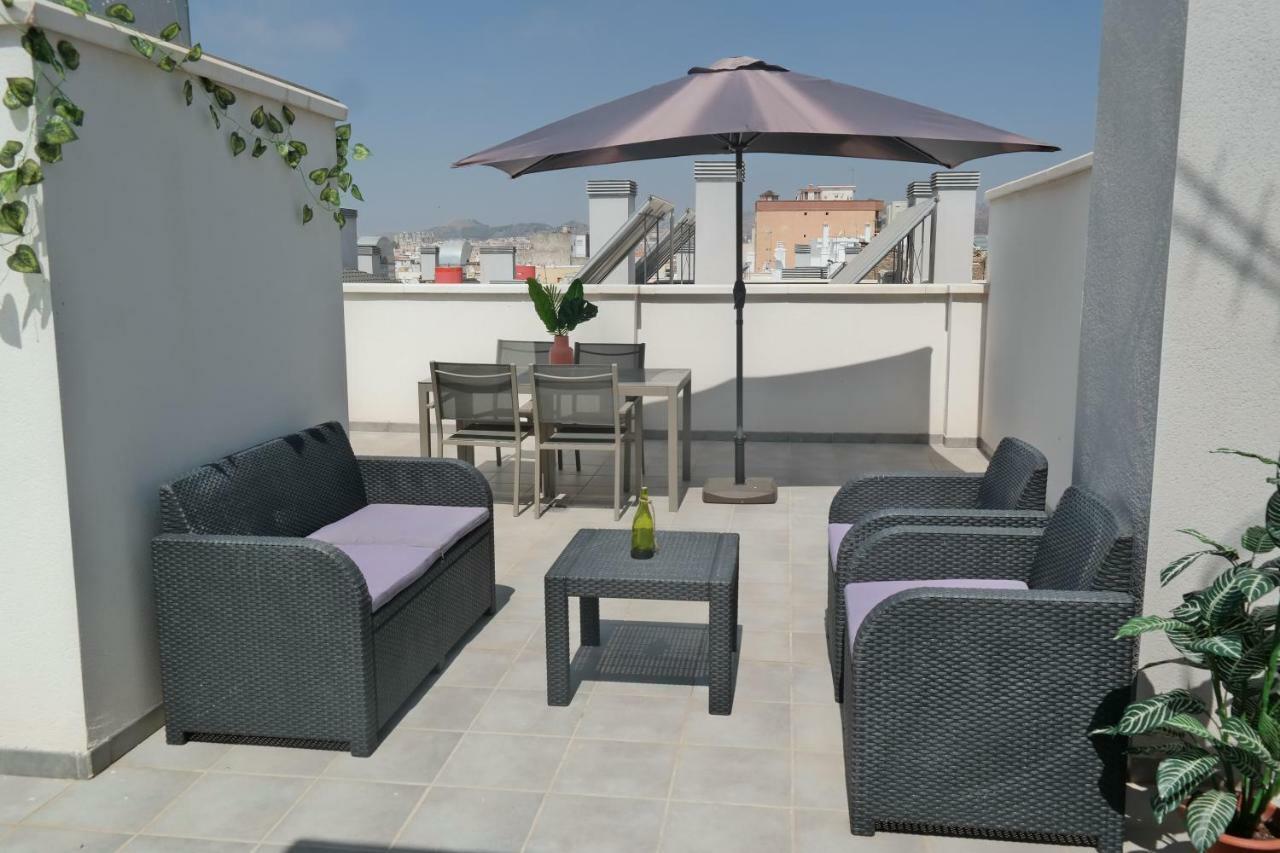 Penthouse Apartment & Pool Malaga Center Kültér fotó